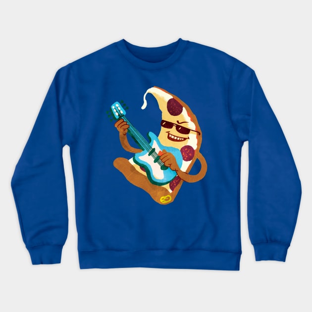 Party Pizza Crewneck Sweatshirt by washburnillustration